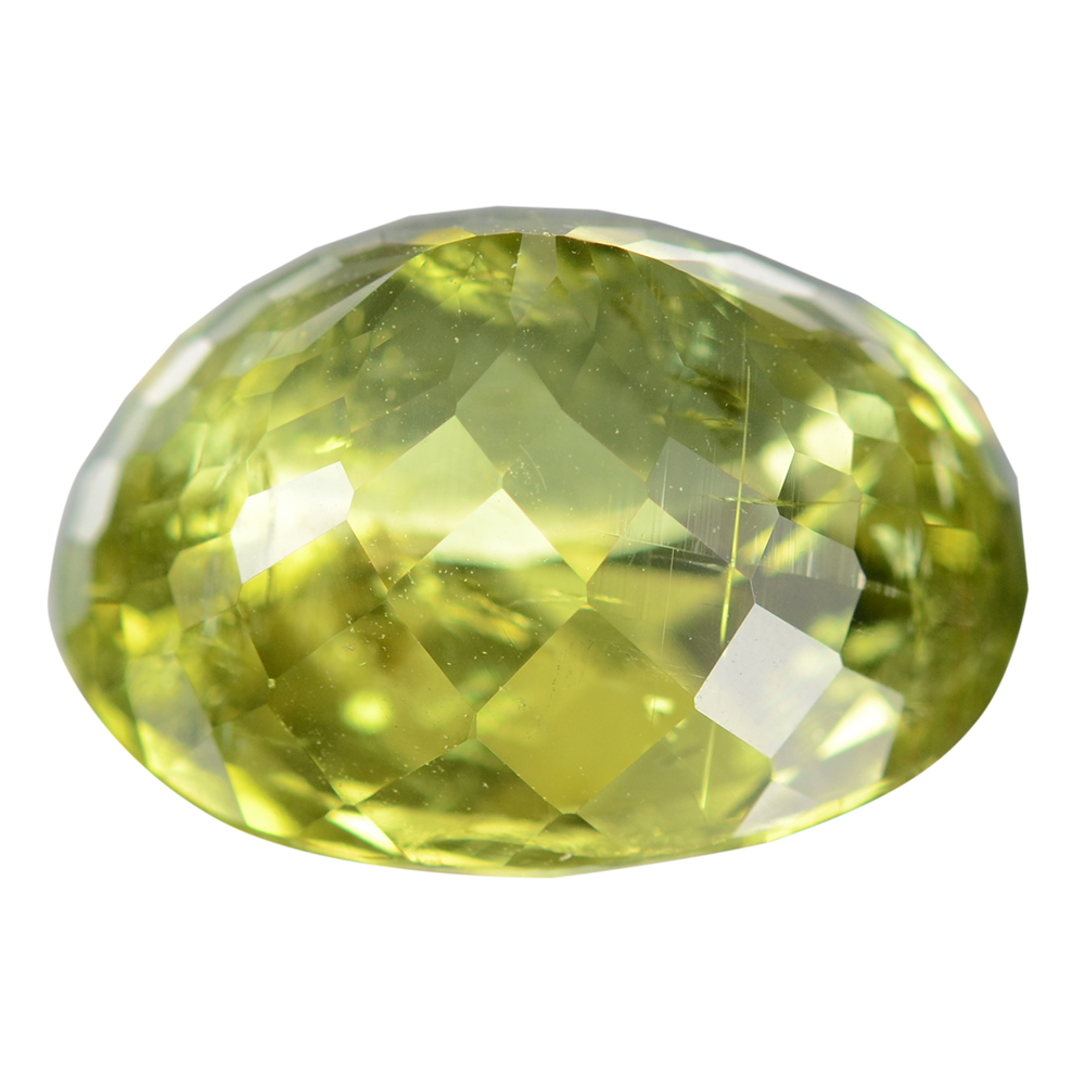 7.85 Ct. Natural Yellowish Green Tourmaline Gemstone WITH GLC CERTIFY